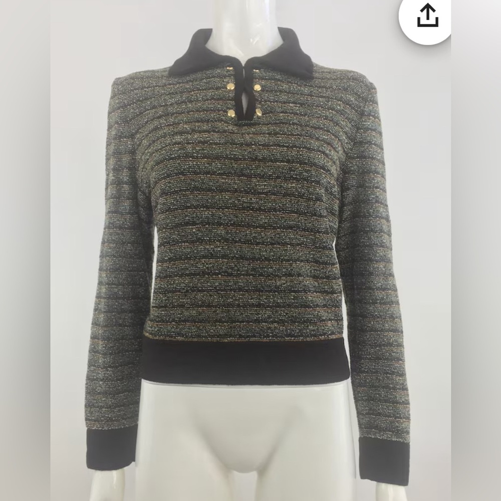 Vintage St John Collection Collared Pull Over Swe… - image 7